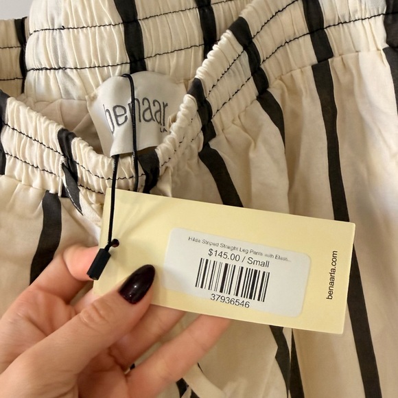 benaar LA Hilda Striped Long Sleeve Linen pants - Picture 3 of 3